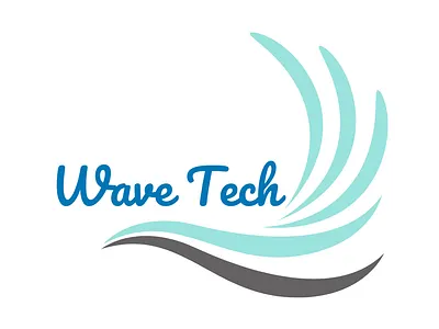 Wavvy Logo graphic design logo design wave tech wavvy design