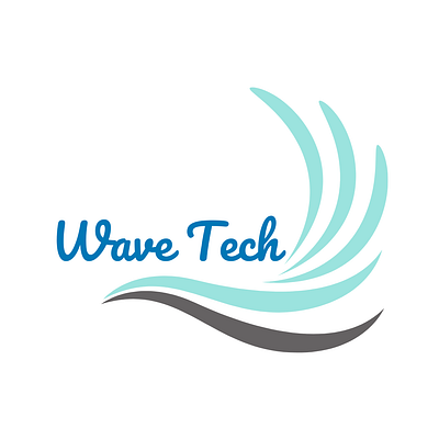 Wavvy Logo graphic design logo design wave tech wavvy design