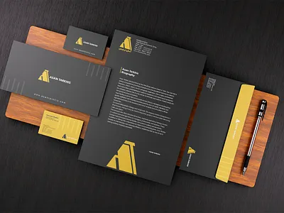 Designing Stationery for Asan Tarkhis as a Graphic Designer creativegraphicdesign graphic design graphic designer illustration illustrator samaneh khabiri samanehkhabiri