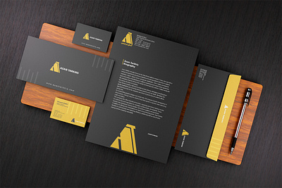 Designing Stationery for Asan Tarkhis as a Graphic Designer creativegraphicdesign graphic design graphic designer illustration illustrator samaneh khabiri samanehkhabiri