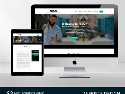 TaxOn Website Design branding graphic design web