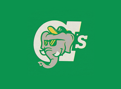 Oakland A's - Super Design Bowl as athletics baseball california elephant logo mlb oakland retro vintage