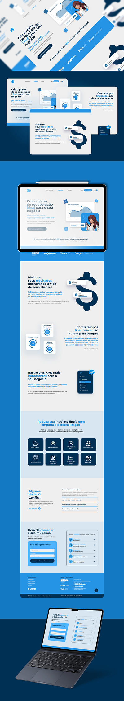 Project for HiSofi | Landing Page II design landingpage ui webdesign
