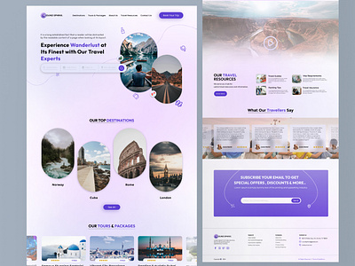 Round Sphinx - A Travel Website online travel tourism websites travel travel agency travel creative travel web layout travel website ui ui design uiux ux design web design webui