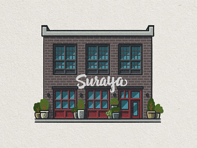 Philly Eats: Suraya architecture drawing fishtown food foodie illustration lebanese mario philadelphia philly restaurant zucca