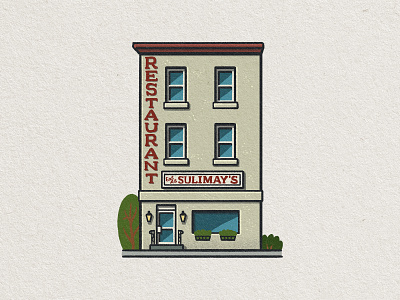 Philly Eats: Sulimay's architecture breakfast brunch drawing fishtown food foodie illustration mario philadelphia philly restaurant sulimays zucca