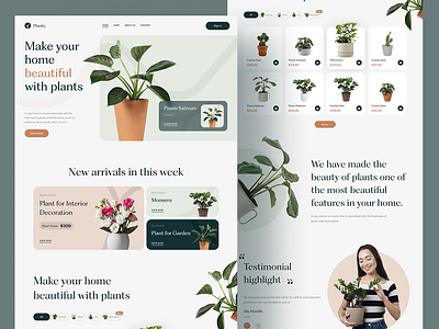 Planity - Plant Landing Page landing page