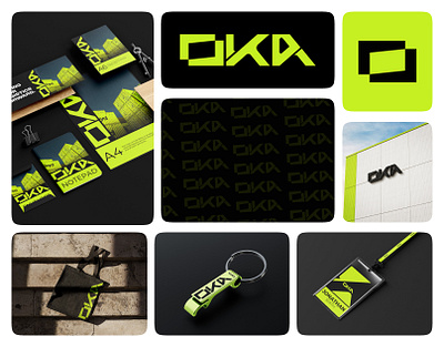 Oka Logistics - Brand Identity branding graphic design logo ui