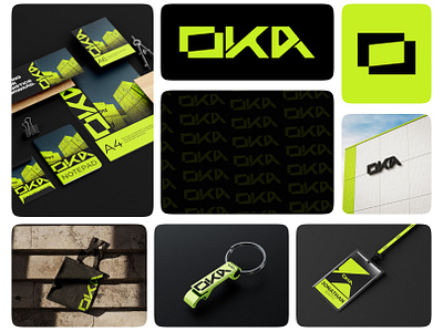 Oka Logistics - Brand Identity branding graphic design logo ui