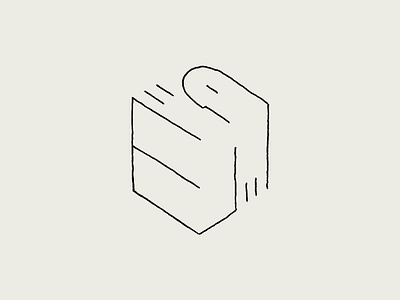 "Man Packed into a Box" - minimalist abstract line art abstract book cover boundaries box cube design digital freedom human illustration isolation line art man in box minimal design minimalist psychology simplicity surreal vinyl cover web illustration