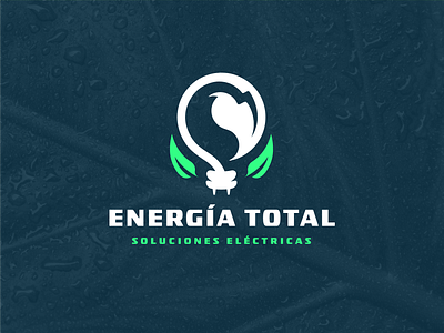 Energía Total Logo Design branding electric electrician energy graphic design green leaf leaf logo logo logo design recycle renewable visual identity