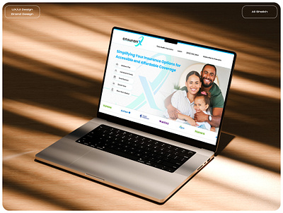 EnsuranX - Insurance Company branding family healthcare healthinsurance individual insurance medical ui ux website