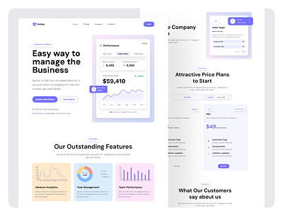 Antox || SaaS Landing Page Exploration app branding business dashboard design graphic design illustration landing page marketing mobile app product design saas startup ui uiu uiux uiux design ux web design website