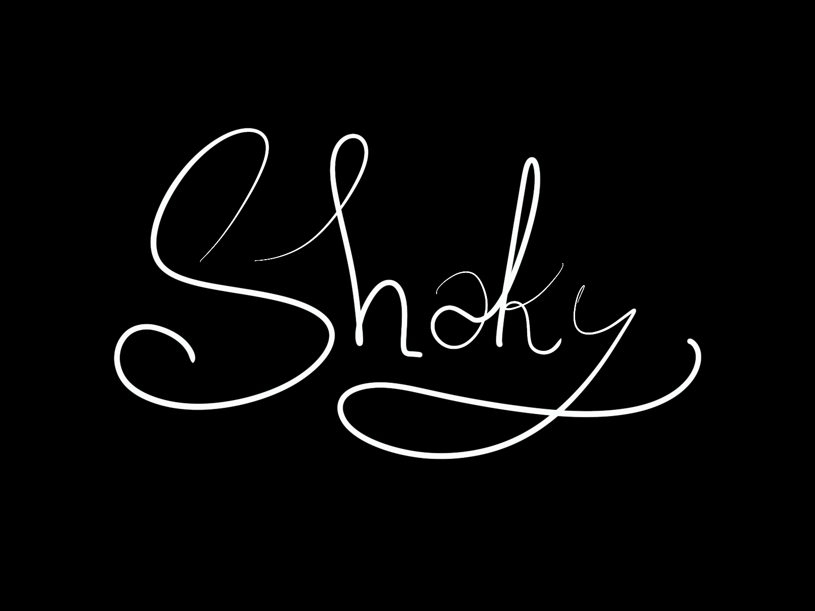 Shaky Yet So Stable animation art procreate vector word animation gif word gif