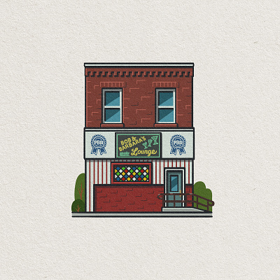 Philly Eats: Bob & Barbara's 2d architecture bar bob barbaras building citywide special drawing illustration lounge mario philadelphia philly restaurant rowhome south street tavern whimsical zucca