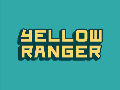 Yellow Ranger branding design fun illustration lettering logo matt thompson restaurant type typography visual identity