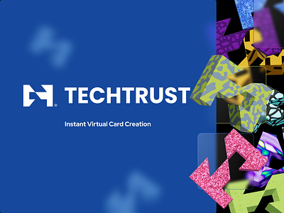 Techtrust Visual Identity banking app brand identity kit branding case fintech branding fintech logo logo logo design mobile app design neobank branding neobanking virtual bank