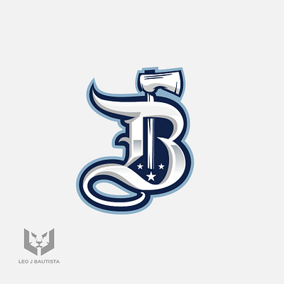 Barons Team Logo axe b branding design hockey logo logo team logo