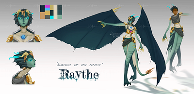 Raythe - Character design commission art character design commissions design digital art digital illustration illustration