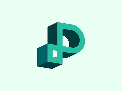 Letter P 3D Logo / symbol for sale 3d logo colorful logo identity letter p logo logodesigner logomark p logo startup text logo