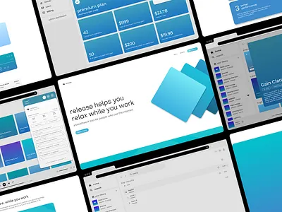 Release Website / App Design - Mental Health Landing Application app design branding breathwork design graphic design illustration landing landing page logo mental health ui user experience ux web design website