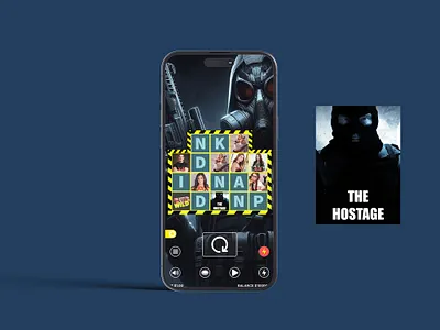 The Hostage slot game animation app betting branding casino design gambling game design gaming graphic design illustration logo motion graphics slot game slots typography ui ux vector web design