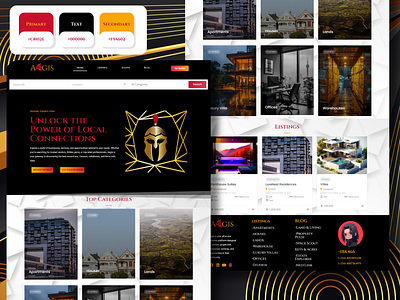 Aegis: The Ultimate Property Nexus directory website elementor logo design web designe web development