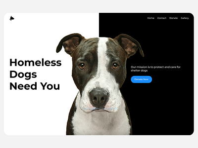 Dog Shelter landing page adopt adoption animal animalshelter dog dogadoption dogs dogshelter landingpage shelter ui uxui webdesign