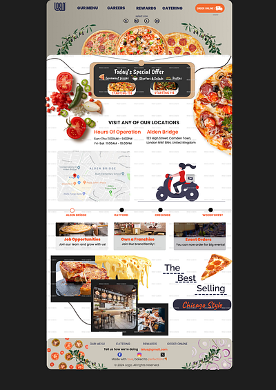 Pizza Store Website Design 3d adobe xd app branding design figma graphic design logo motion graphics png ui ux vector web