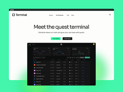 Terminal | Web Mock brand branding crypto finance fintech identity logo people typography web web3