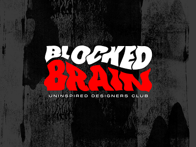 Blocked Brain logo blocked brain branding graphic design logo logo design punk underground