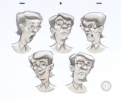 Character Expression Sheet illustration