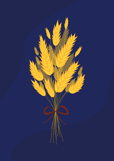 Wheat design graphic design illustration