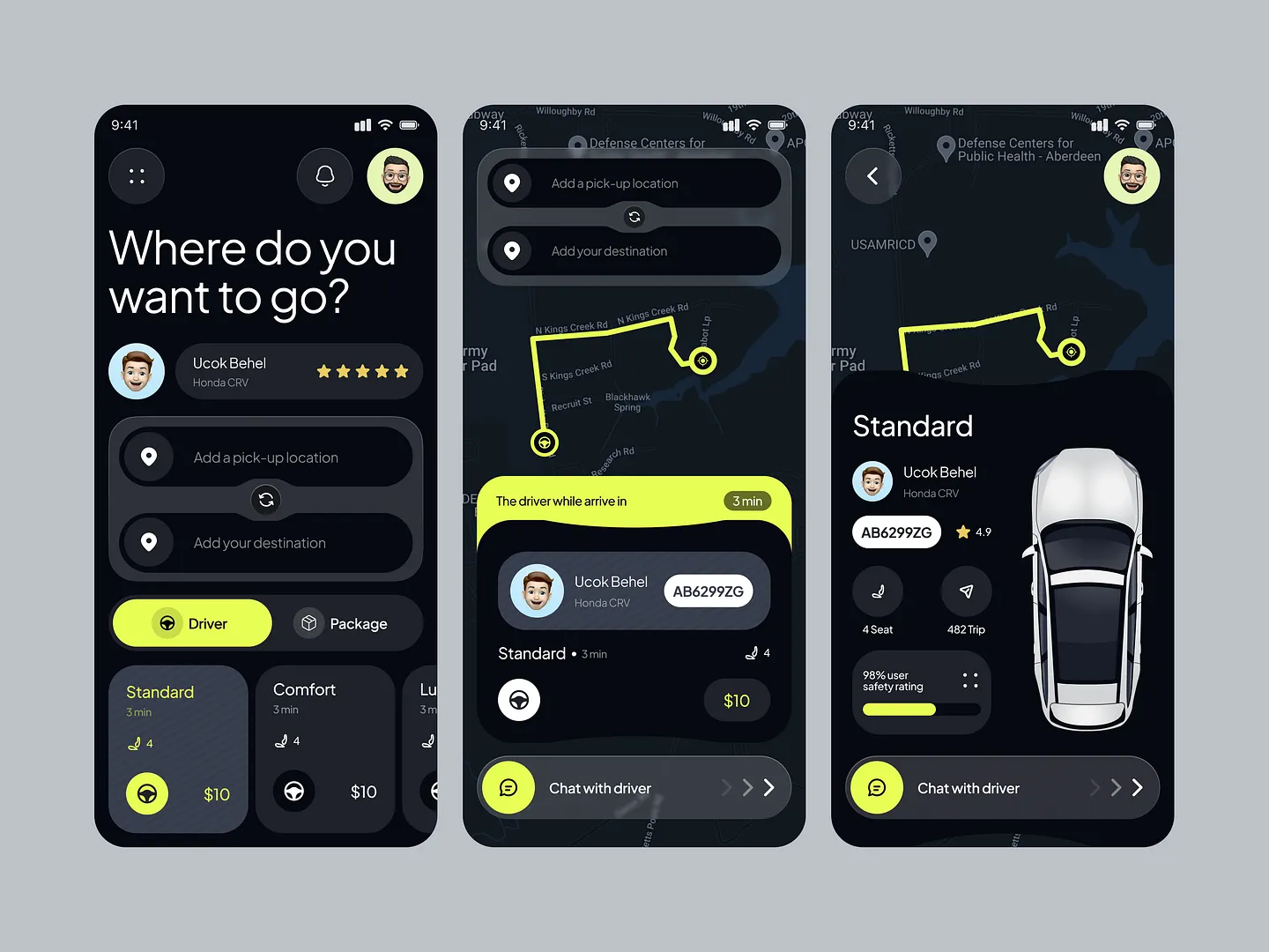 Modern Taxi Website Design: Neox Online Taxi App