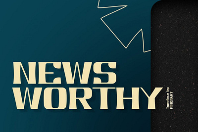 NEWSWORTHY – Classic Elegant Font classic font retro font sans serif font vintage font