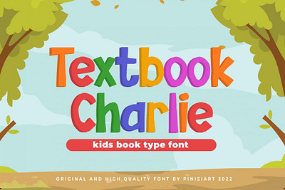 Textbook Charlie – Kids Font children font comic font kids font sans serif font