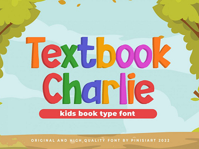 Textbook Charlie – Kids Font children font comic font kids font sans serif font