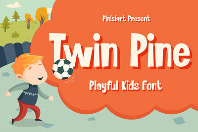 Twin Pine – Kids Font cartoon font gaming font kids font sans serif font