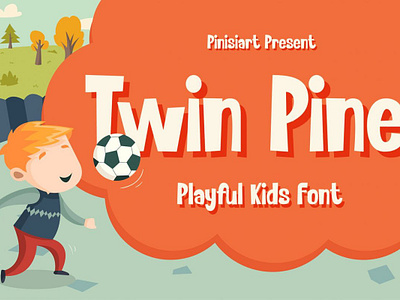 Twin Pine – Kids Font cartoon font gaming font kids font sans serif font