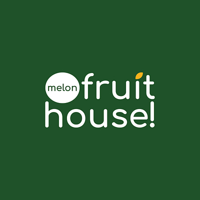 MELON FRUIT HOUSE | LOGO DESIGN & BRAND IDENTITY brand design branding design fresh fruit fruit house graphic design house logo logo design melon typography vector