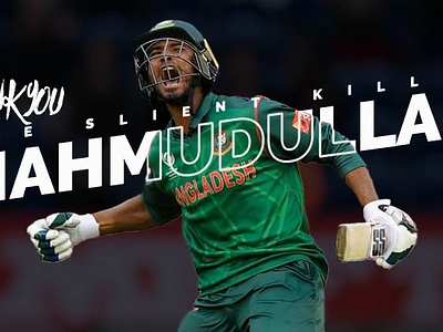 The Slient Killer Mahmudullah Riyad Poster Banners Design. adobe photoshop banners cricket crickter games games design graphic design mahmudullah mahmudullah riyad photoshop poster poster design posters design sport sports