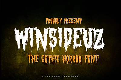 Winsideuz – Gothic Horror Font brush dark ghost gothic halloween horror metal new october old paint punk rock scare scream textured trickortreat typeface vintage web