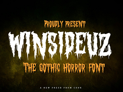 Winsideuz – Gothic Horror Font brush dark ghost gothic halloween horror metal new october old paint punk rock scare scream textured trickortreat typeface vintage web