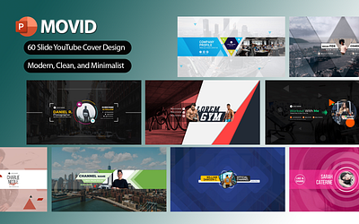 Movid YouTube Cover Image Powerpoint Template (UPDATE) cover design image powerpoint template youtube