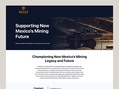 New Mexico Rocks PAC Website breakdance mining pac political web website wordpress