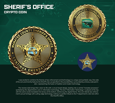 SHERIF'S OFFICE CRYPTO COIN 3d animation branding coin crypto design graphic design illustration logo ui