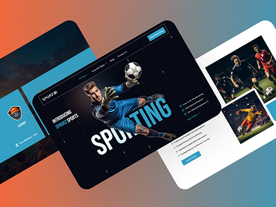 Sports Website. cricket landing page football landing page sports design sports landing page sports uxui design sports website design