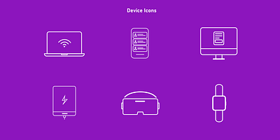 Modern Device Icons design desktop icon device icons deviceicons graphic design icons laptop icon phone icons smart watch icon svg tablet icon ui vr icon