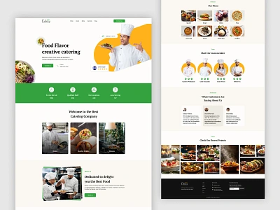 Food Creating Website 🍔🍲 branding chef design food food and drink food catering food delivery food delivery service food order foodcateringservice foodie graphic design landing page restaurant ui uiux web design website website design