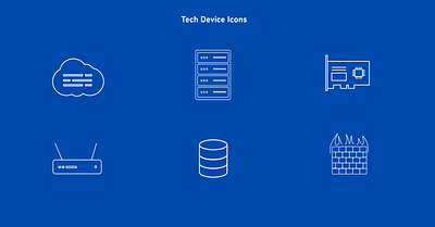 Tech Device Icons cloud icon database icon design device icons deviceicons firewall icon graphic design icons illustration raid controller icon router icon server icon svg tech device icons tech icons ui